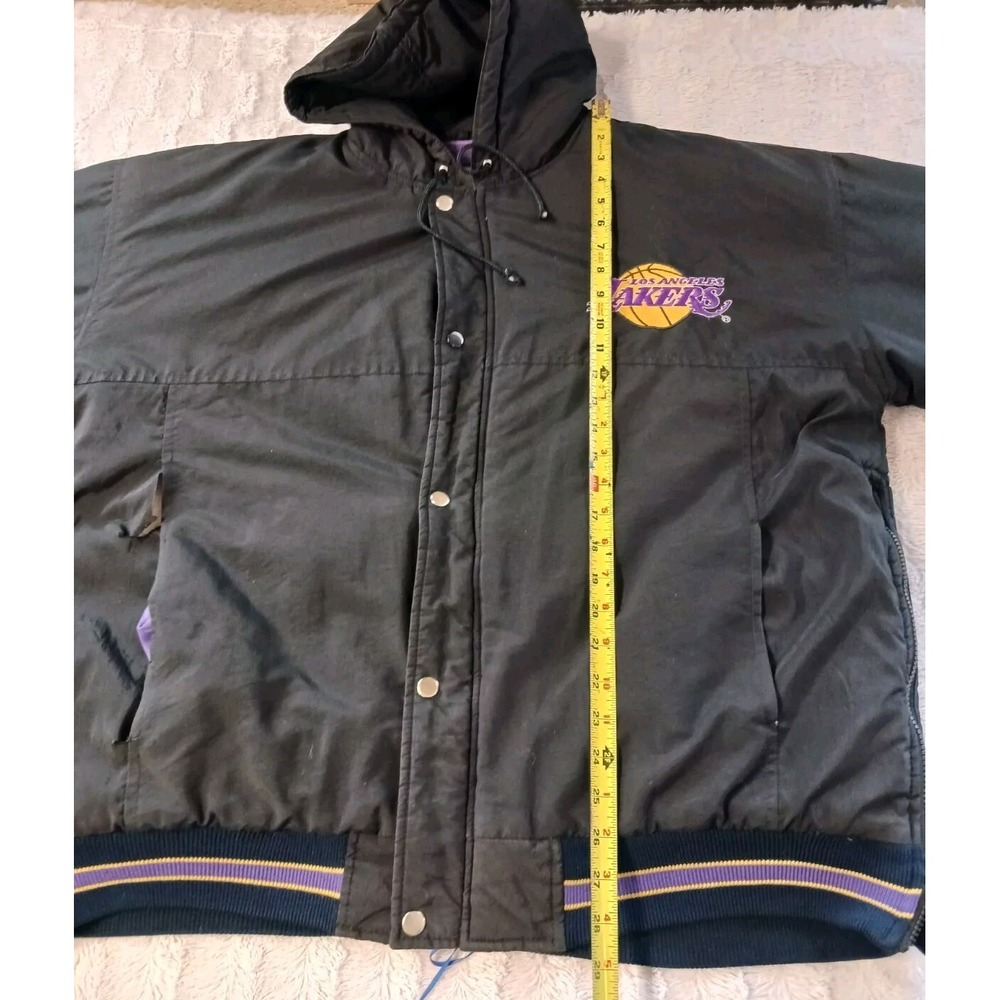 Vintage Los Angeles Lakers Jacket Mens Large Black Purple Starter *Read Descrip. - Picture 14 of 16